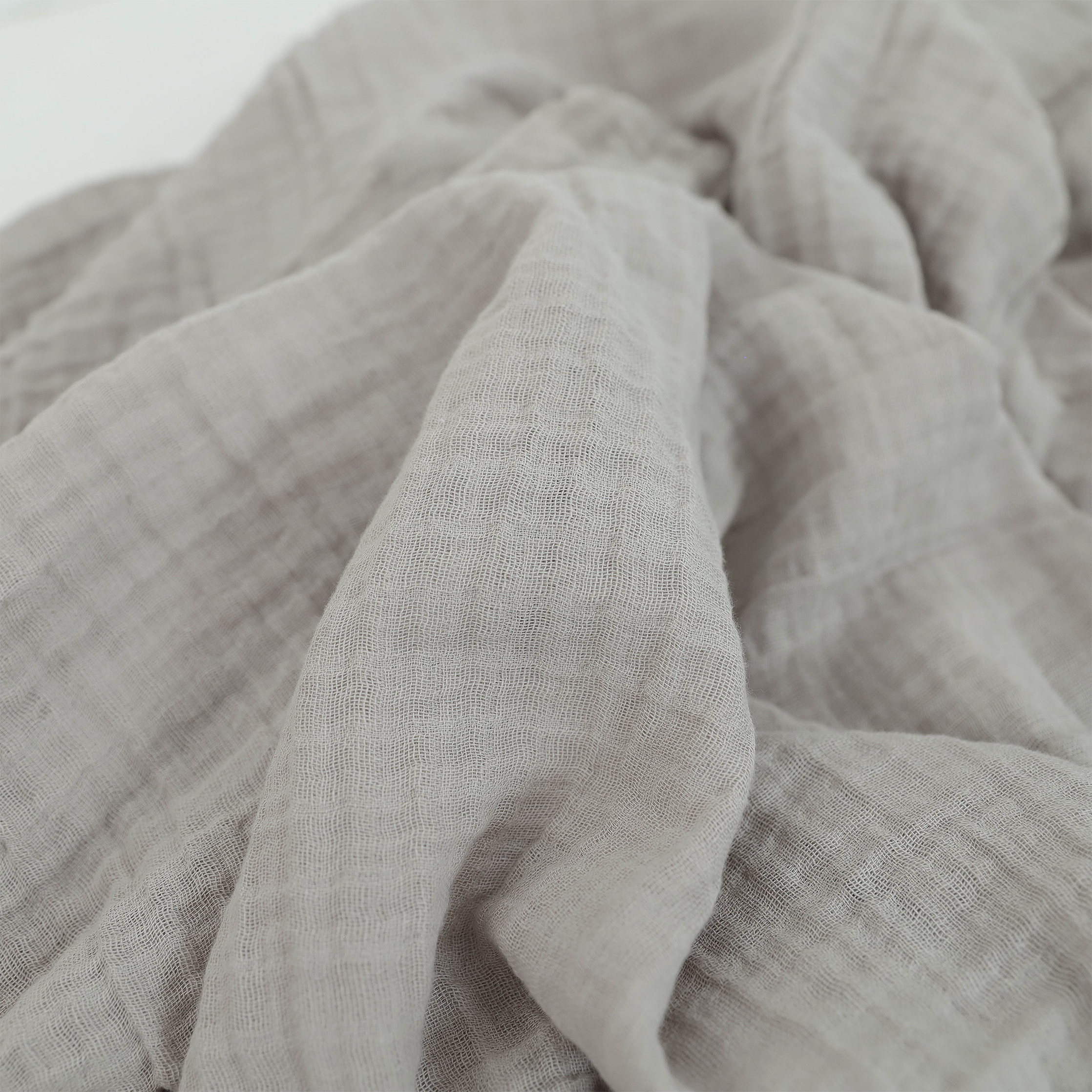 Organic Cotton Muslin Swaddle Blanket - Oatmeal