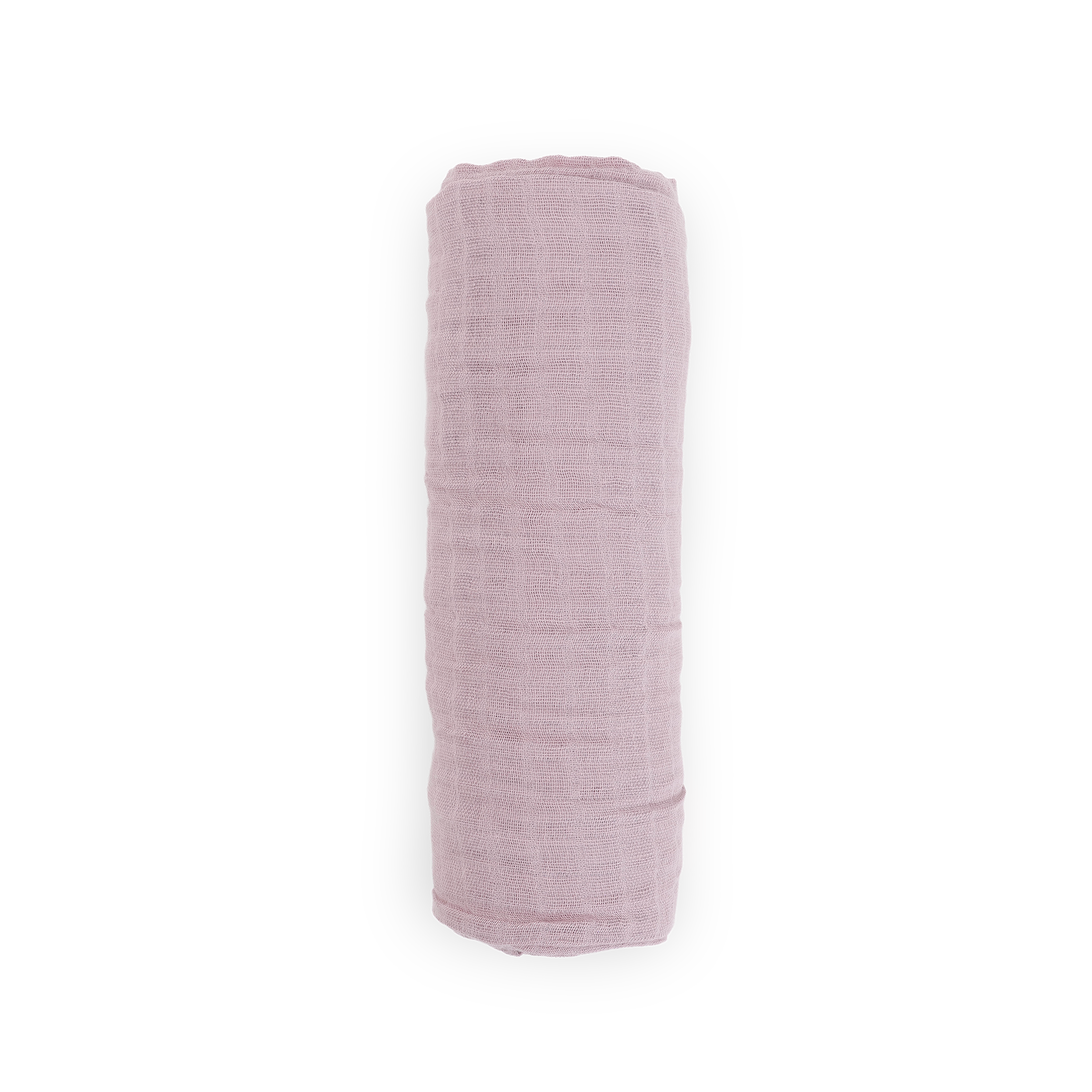Organic Cotton Muslin Swaddle Blanket - Mauve