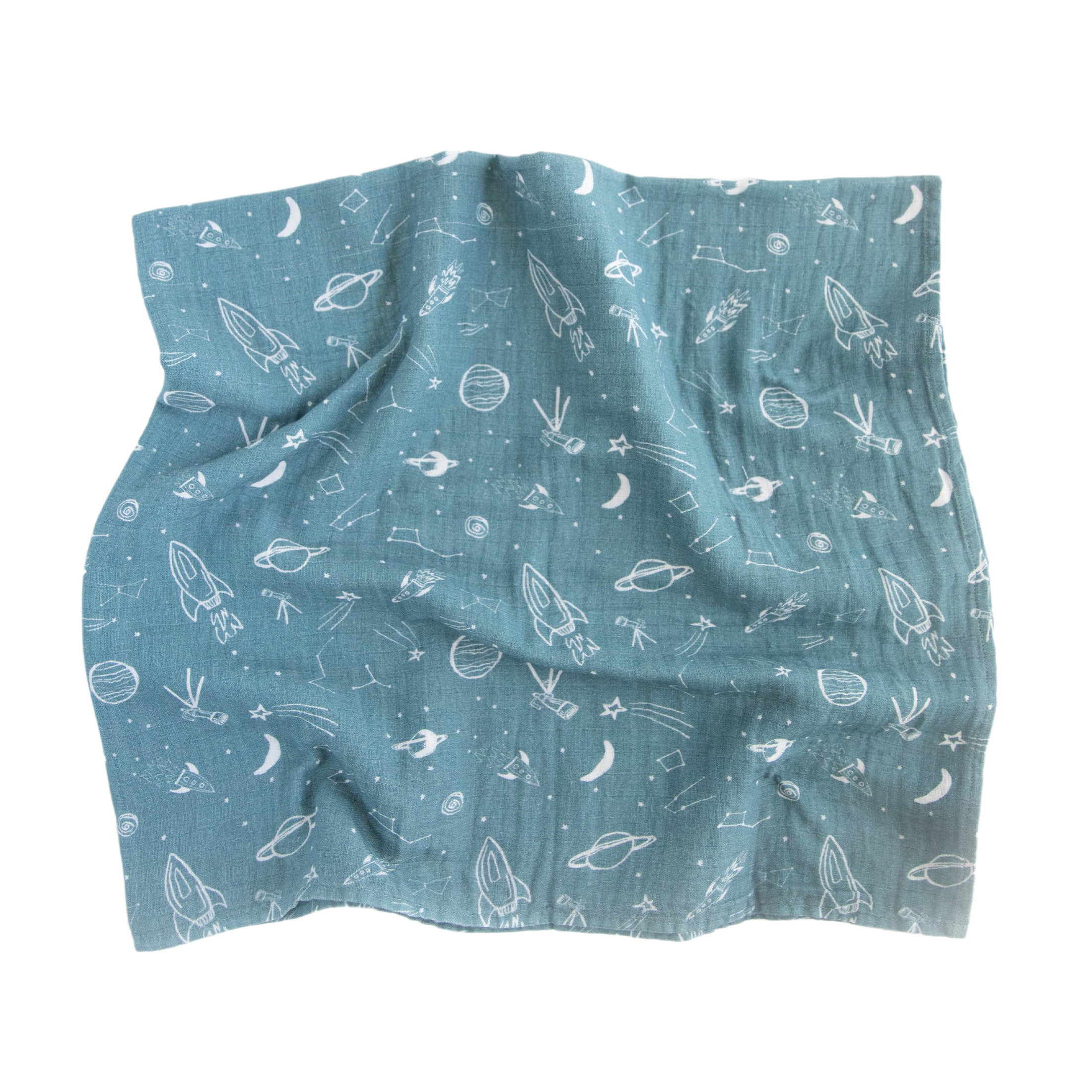 Organic Cotton Muslin Swaddle Blanket 2 Pack - Star Gaze Set