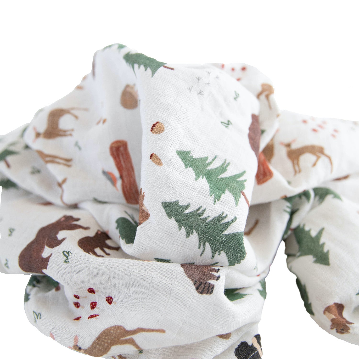 Organic Cotton Muslin Swaddle Blanket 2 Pack - Bear Buddies Set