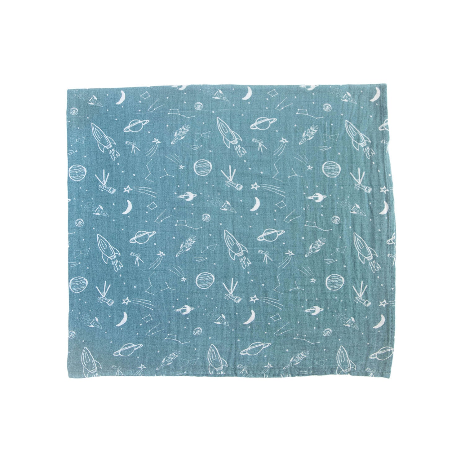 Organic Cotton Muslin Swaddle Blanket 2 Pack - Star Gaze Set