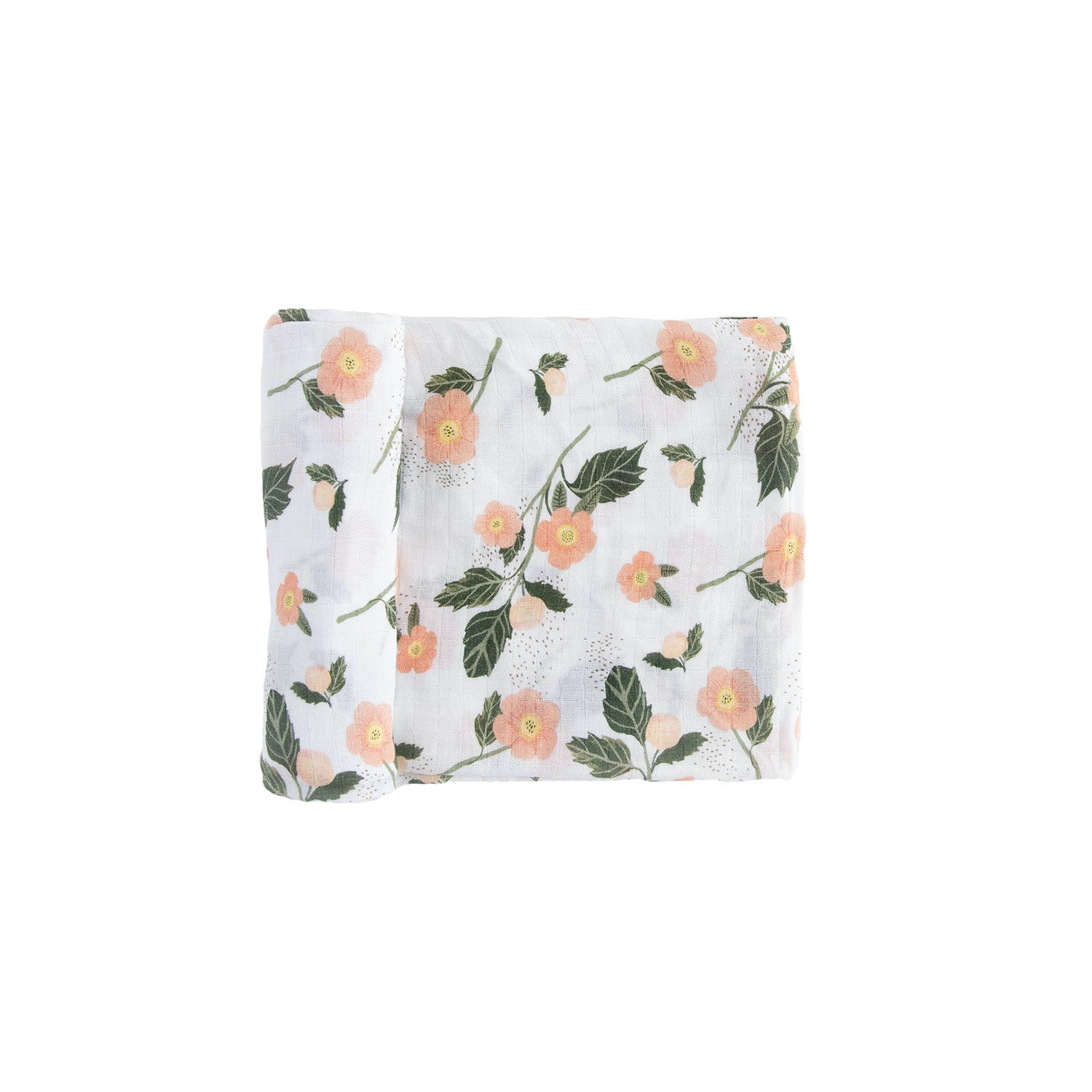 Organic Cotton Muslin Swaddle Blanket - Blushing Bloom