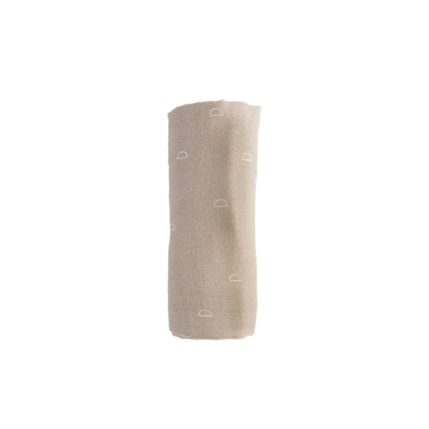 Organic Cotton Muslin Swaddle Blanket - Taupe Stone