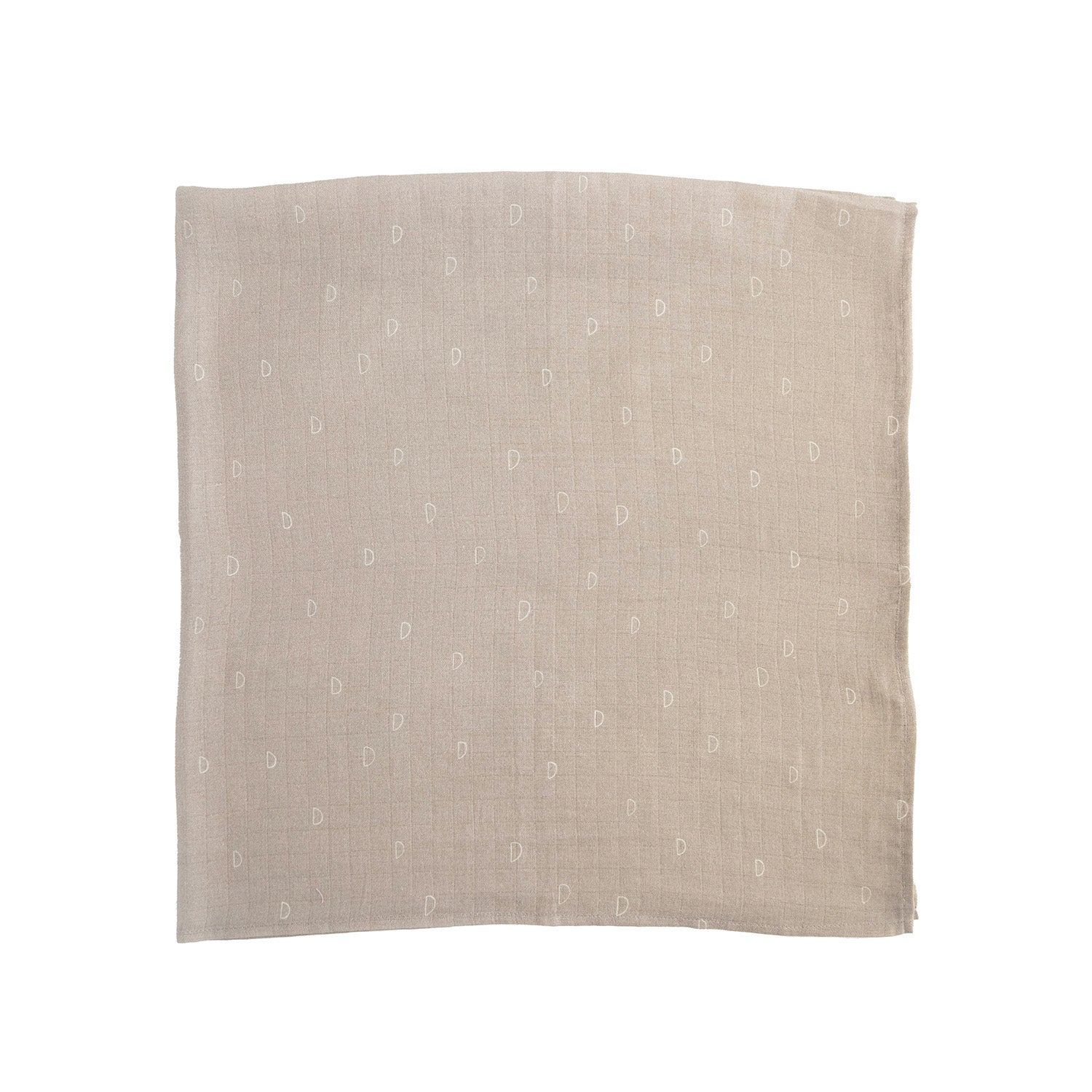 Organic Cotton Muslin Swaddle Blanket - Taupe Stone