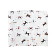 Organic Cotton Muslin Swaddle Blanket - Howdy Horse