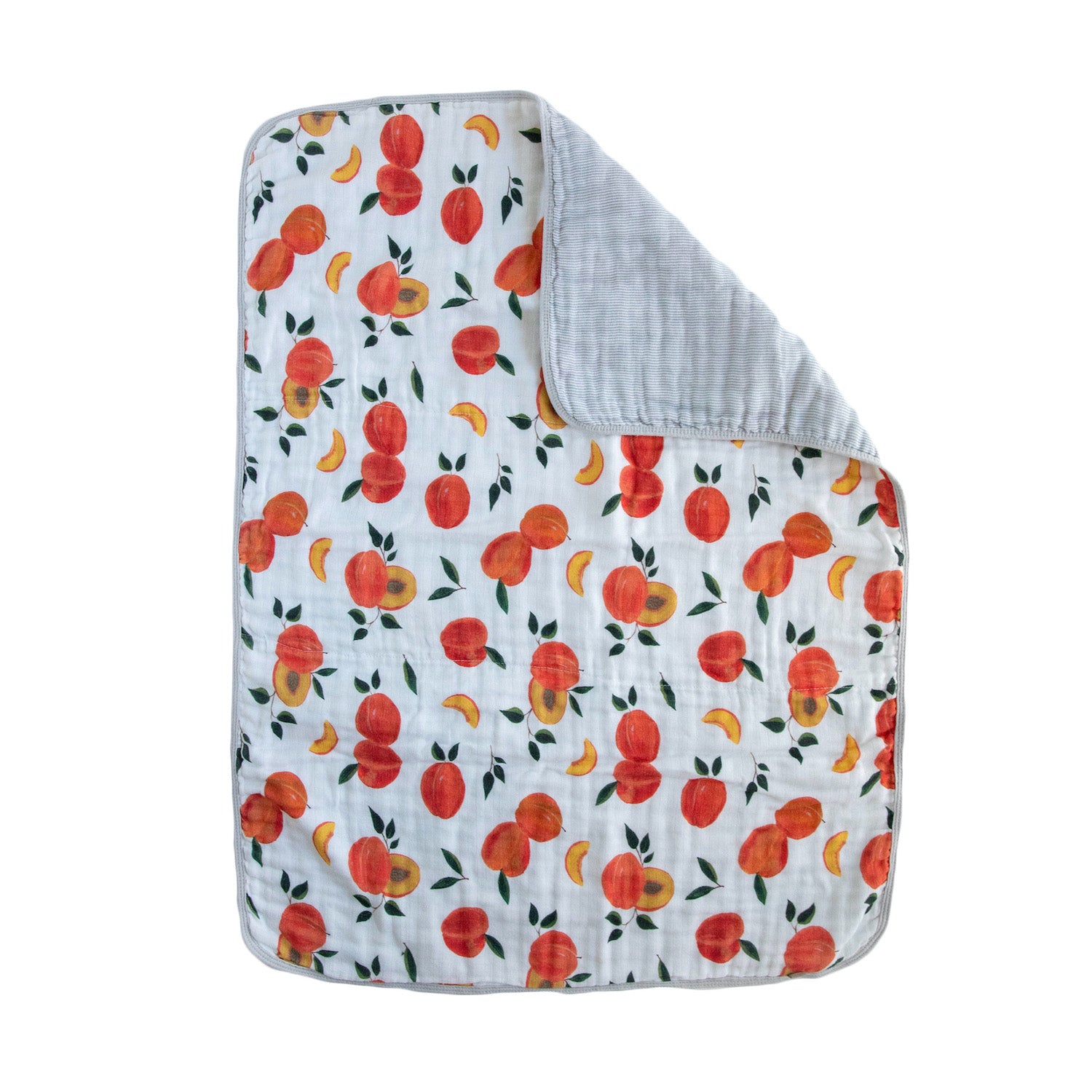 Organic Cotton Muslin Baby Quilt - Peachy