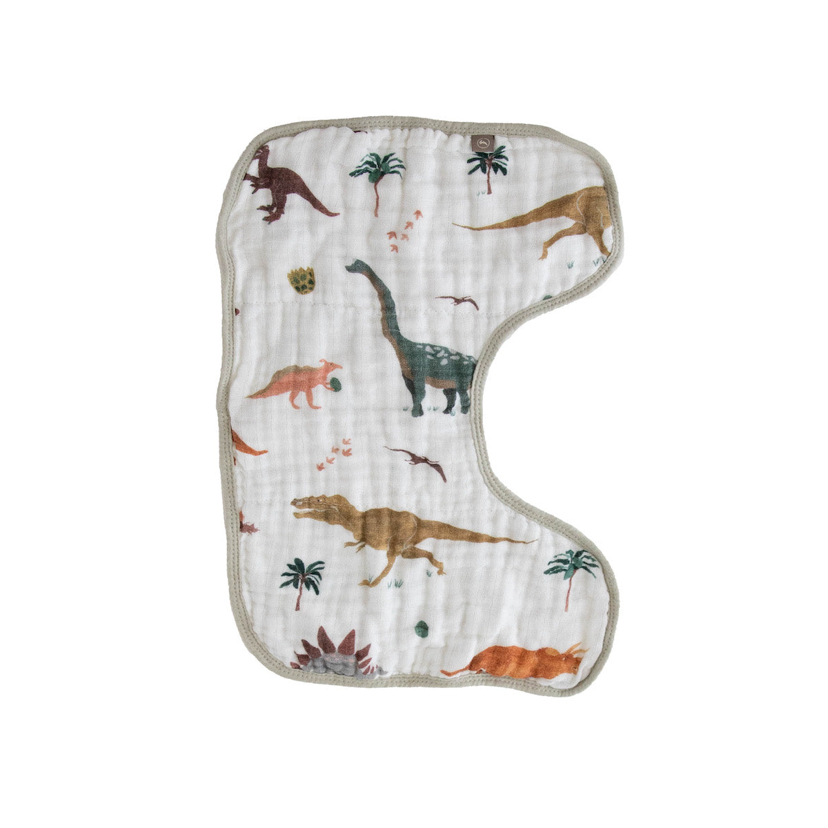 Organic Cotton Muslin Burp Cloth 2 Pack - Dino Days