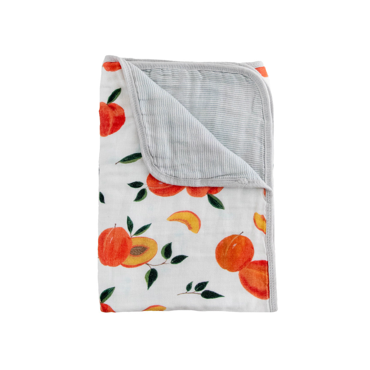 Organic Cotton Muslin Baby Quilt - Peachy