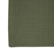 Organic Cotton Muslin Changing Pad Cover - Dark Green