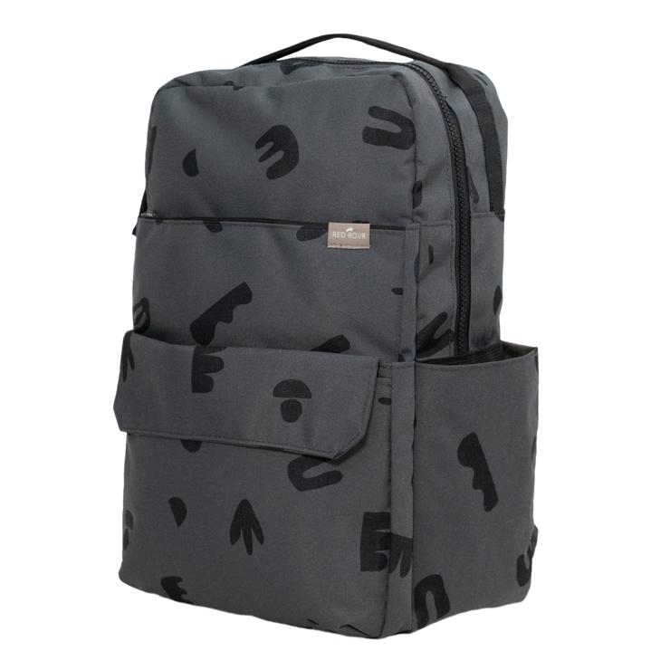 Roo Backpack - Charcoal Doodle – Red Rovr