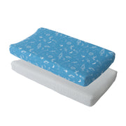 Cotton Muslin Changing Pad Cover 2 Pack - Star Gaze Set