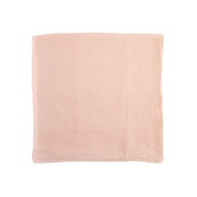 Organic Cotton Muslin Swaddle Blanket - Blush Pink