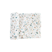 Organic Cotton Muslin Swaddle Blanket - Pebbles