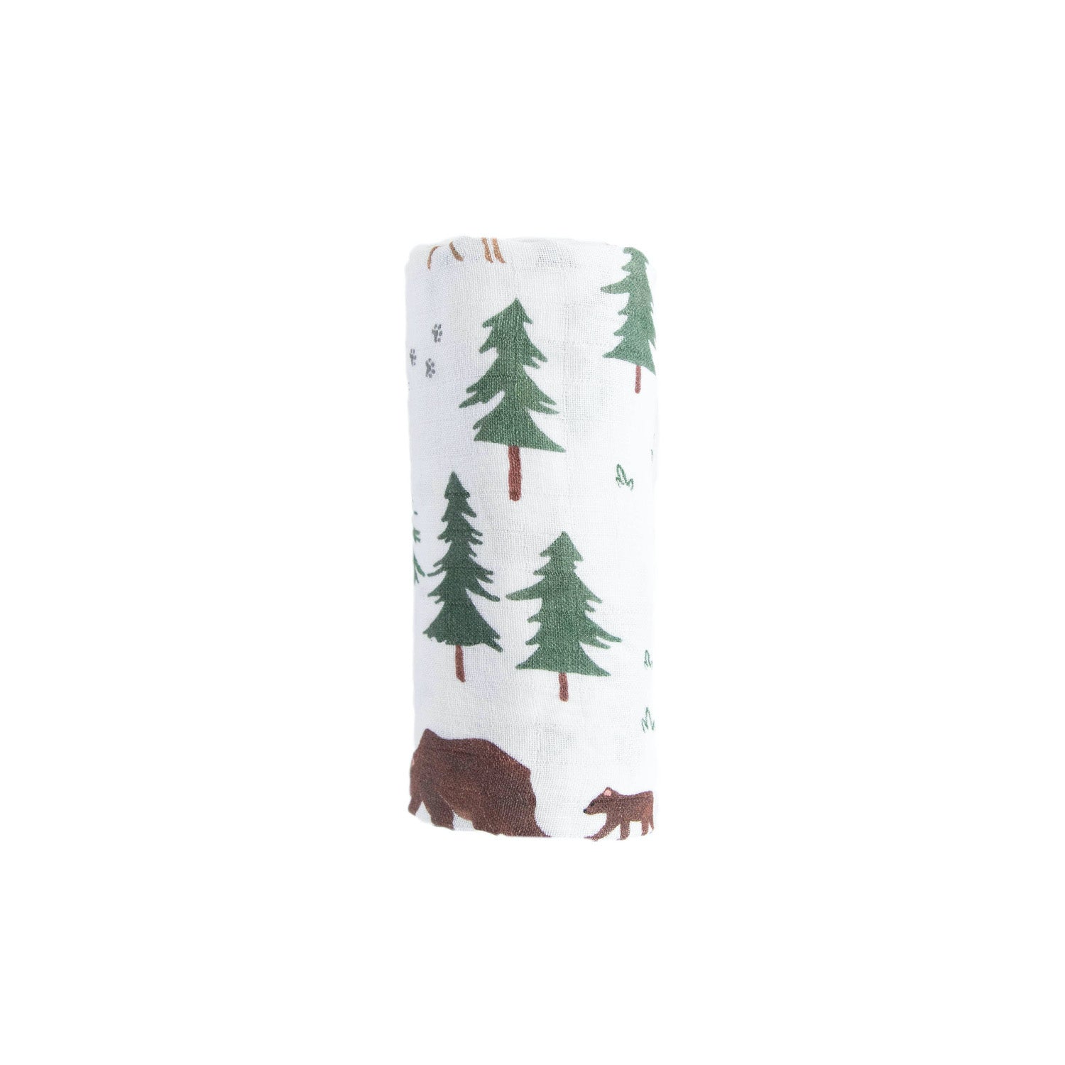 Organic Cotton Muslin Swaddle Blanket - Bear Buddies