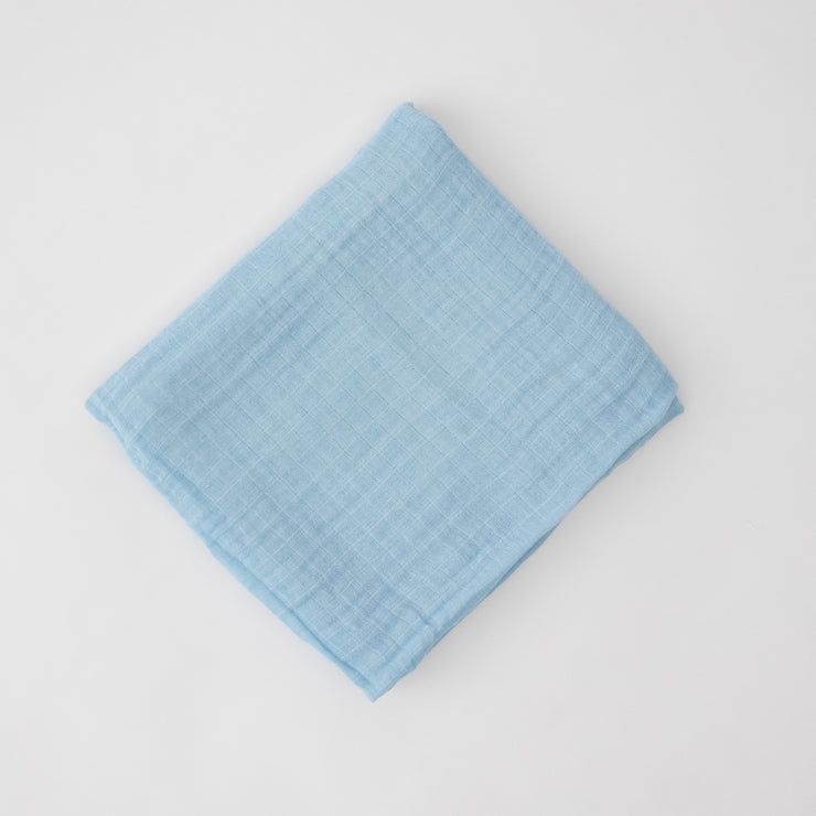 light blue single swaddle blanket 
