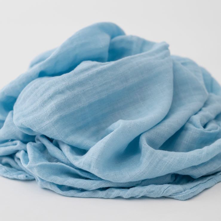 light blue single swaddle blanket 