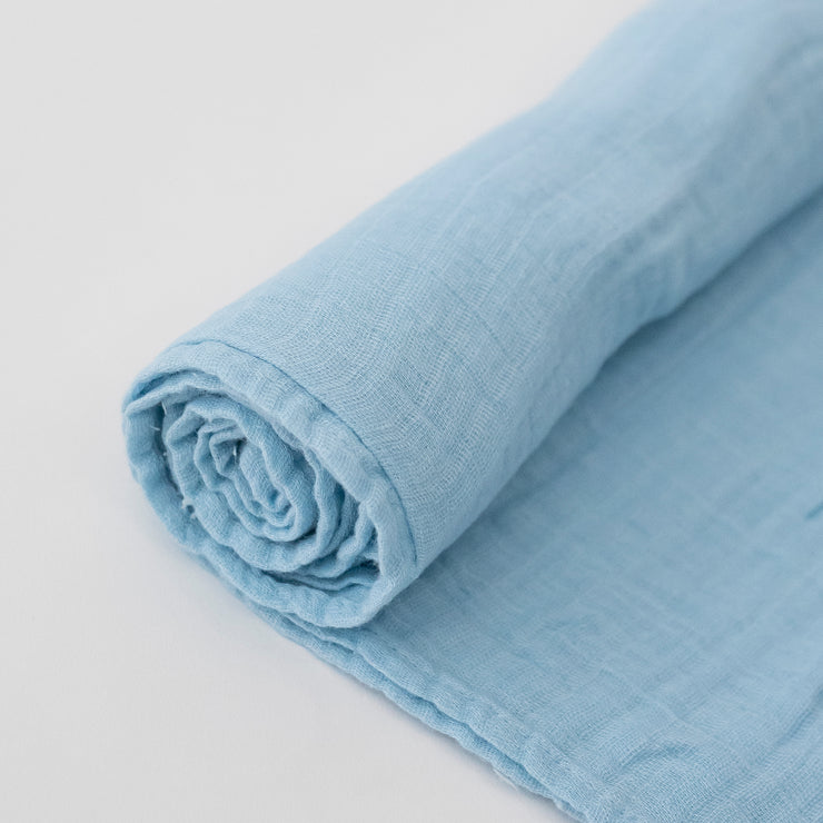 light blue single swaddle blanket 