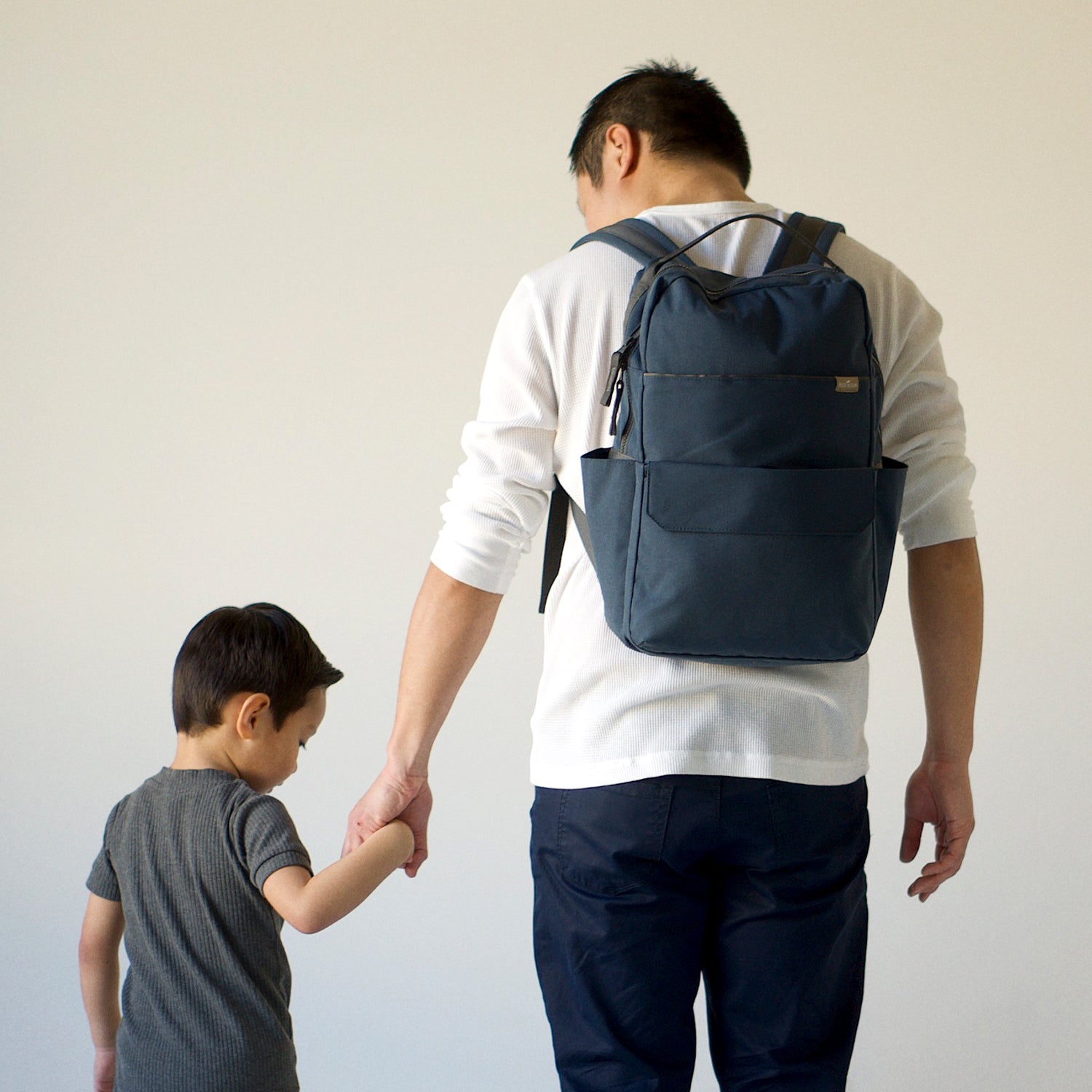 The hot Lightweight Red Roo Backpack Diaper Bag - Navy