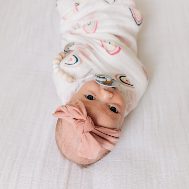 Organic Cotton Muslin Crib Sheet - White