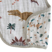 Organic Cotton Muslin Burp Cloth 2 Pack - Dino Days