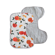 Organic Cotton Muslin Burp Cloth 2 Pack - Peachy