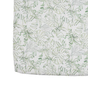 Organic Cotton Muslin Crib Sheet - Jungle Leaf