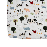 Organic Cotton Muslin Crib Sheet - Family Farm