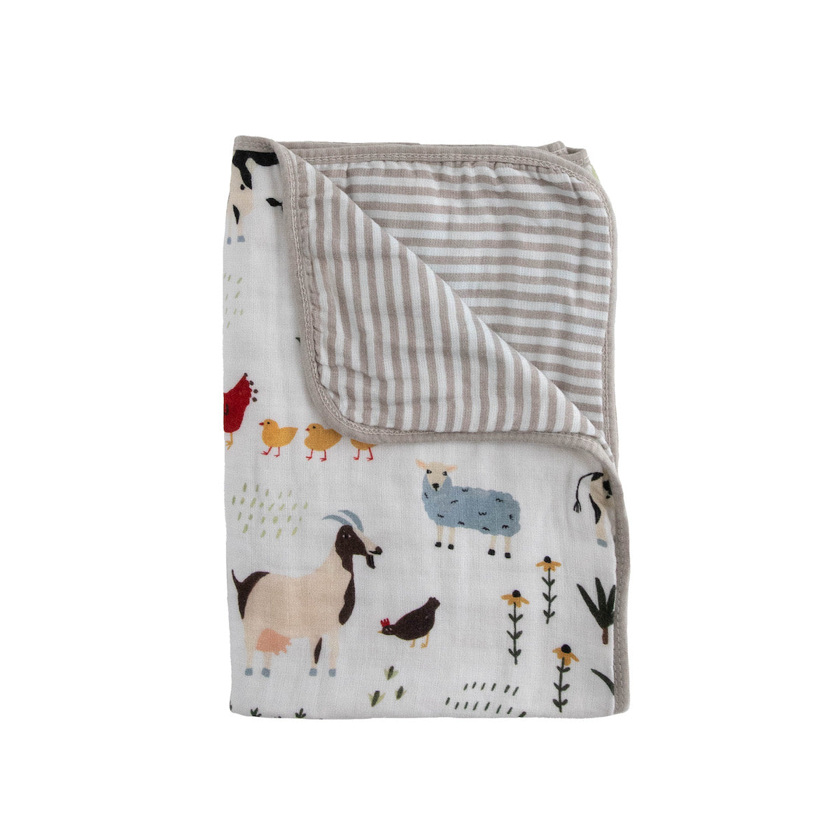 Organic Cotton Muslin Baby Quilt - Family Farm