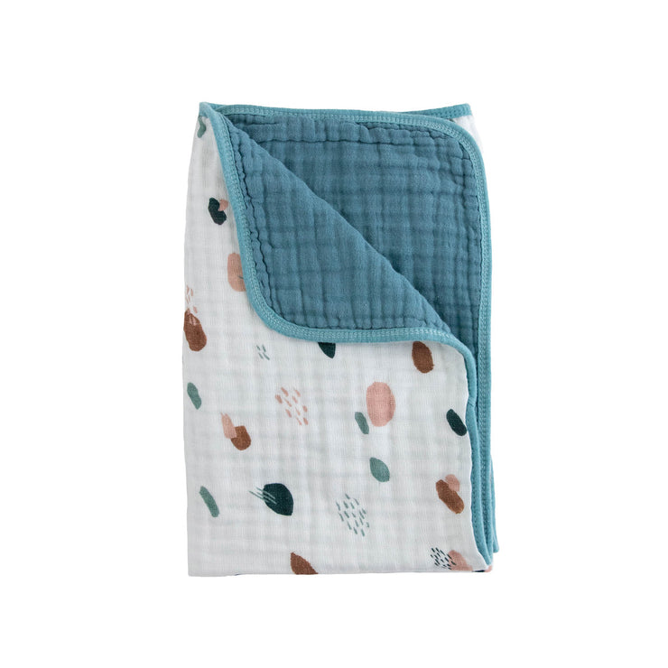 Organic Cotton Muslin Baby Quilt - Dots & Dashes